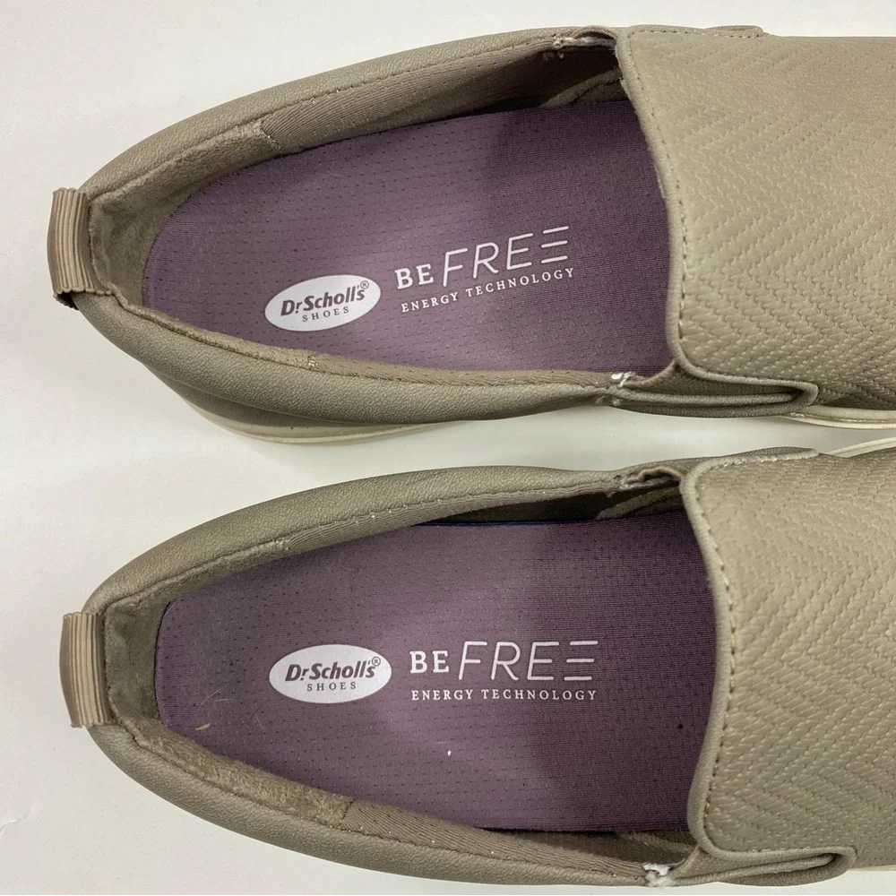 Dr.‎ Scholl's Nova Slip-On Shoes Women's 6.5 Herringbone Leather Walking Comfort